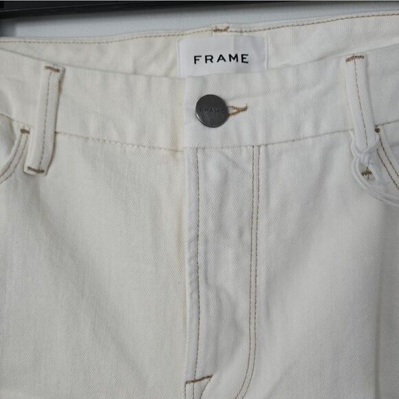 NWT Frame Le Crop Mini Boot in Vintage White Multi - Picture 4 of 8